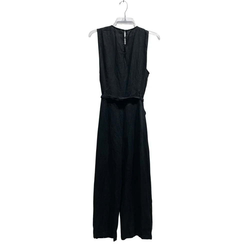 Reformation black linen